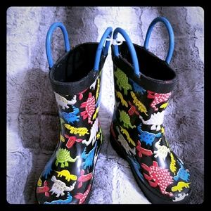 Super cute toddler boy rain boots